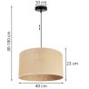 Lampa Sufitowa z Abażurem Jutowym Wymiary Lampa Sufitowa z Abażurem Jutowym Wymiary