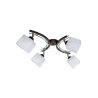 Lampa sufitowa 4-płomienna szklane klosze plafon Lampa sufitowa 4-płomienna szklane klosze plafon
