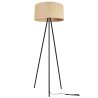 Elegancka Lampa Podłogowa Trójnóg Metalowy z Abażurem JUTA Elegancka Lampa Podłogowa Trójnóg Metalowy z Abażurem JUTA