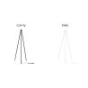 Trójnóg Metalowy w Dwóch Kolorach do Lampy JUTA
