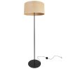 Stylowa Lampa Podłogowa z Abażurem JUTA 40 cm Metalowa Noga Stylowa Lampa Podłogowa z Abażurem JUTA 40 cm Metalowa Noga