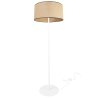 Klasyczna Stojąca Lampa Podłogowa z Abażurem Jutowym 40 cm Klasyczna Stojąca Lampa Podłogowa z Abażurem Jutowym 40 cm