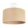 Stylowa Lampa Sufitowa Plafon z Abażurem Juta 40 cm