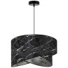 Elegancka Lampa Sufitowa z Dużym Abażurem Astmetrycznym Srebro Elegancka Lampa Sufitowa z Dużym Abażurem Astmetrycznym Srebro