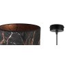Elegancka Lampa Wisząca Typu Zwis z Abażurem Marmur Szczegóły Elegancka Lampa Wisząca Typu Zwis z Abażurem Marmur Szczegóły