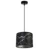 Stylowa Lampa Zwis Z Abażurem WERONA Marmur Srebrny Stylowa Lampa Zwis Z Abażurem WERONA Marmur Srebrny