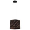 Elegancka Lampa Zwis z Abażurem w Miedziany Wzór WERONA Elegancka Lampa Zwis z Abażurem w Miedziany Wzór WERONA