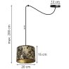 Lampa Wisząca typu Spider Z Abażurem WERONA Wymiary