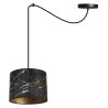 Elegancka Lampa Wisząca Pająk WERONA Abażur Złoty Marmurek Elegancka Lampa Wisząca Pająk WERONA Abażur Złoty Marmurek
