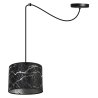 Stylowa Lampa Wisząca Typu Pająk WERONA Srebrny Abażur Wzór Marmur Stylowa Lampa Wisząca Typu Pająk WERONA Srebrny Abażur Wzór Marmur