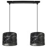Nowoczesna Lampa Wisząca Na Listwie WERONA wzór Marmur Srebro Nowoczesna Lampa Wisząca Na Listwie WERONA wzór Marmur Srebro
