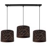 Lampa Sufitowa WERONA Z Abażurami W Kolorze Miedzi Wzór Geometryczny Lampa Sufitowa WERONA Z Abażurami W Kolorze Miedzi Wzór Geometryczny