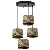 Lampa Wisząca WERONA Sufitowa Ze Wzorem W Kolorze Czarno-Złotym Lampa Wisząca WERONA Sufitowa Ze Wzorem W Kolorze Czarno-Złotym