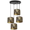 Nowoczesna Wisząca Lampa WERONA W Kolorze Czarno-Złotym z Oryginalnym Wzorem Nowoczesna Wisząca Lampa WERONA W Kolorze Czarno-Złotym z Oryginalnym Wzorem