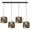 Nowoczesna Lampa Wisząca WERONA Z Abstrakcyjnym Złotym Wzorem Nowoczesna Lampa Wisząca WERONA Z Abstrakcyjnym Złotym Wzorem