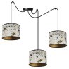 Lampa Wisząca WERONA z Regulacją Typu Pająk Biało-Złoty Wzór Lampa Wisząca WERONA z Regulacją Typu Pająk Biało-Złoty Wzór