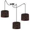Lampa Wisząca WERONA z Regulacją Typu Pająk Miedziany Wzór Geometryczny Lampa Wisząca WERONA z Regulacją Typu Pająk Miedziany Wzór Geometryczny