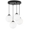 Nowoczesna Lampa Sufitowa Okrąg FLORENCE Małe Szklane Kule Nowoczesna Lampa Sufitowa Okrąg FLORENCE Małe Szklane Kule