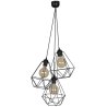 Nowoczesna lampa LOFT wisząca Retro Diament 3-płomienna Nowoczesna lampa LOFT wisząca Retro Diament 3-płomienna