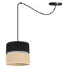 Nowoczesna Lampa Wisząca JUTA z Regulacją Typu Pająk Podwójny Mały Abażur Czarno-Beżowy Nowoczesna Lampa Wisząca JUTA z Regulacją Typu Pająk Podwójny Mały Abażur Czarno-Beżowy