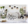 Salon w Stylu Industrialnym Oświetlony Lampą Sufitową JUTA z Regulacją Typu Pająk 	Salon w Stylu Industrialnym Oświetlony Lampą Sufitową JUTA z Regulacją Typu Pająk