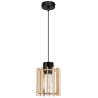 Stylowa Lampa Sufitowa TIMBER z Drewnianym Kloszem Walec Stylowa Lampa Sufitowa TIMBER z Drewnianym Kloszem Walec