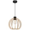Stylowa Lampa Sufitowa TIMBER z Drewnianym Okrągłym Kloszem Stylowa Lampa Sufitowa TIMBER z Drewnianym Okrągłym Kloszem
