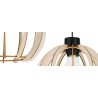 Stylowa Lampa Wisząca TIMBER z Drewnianym Okrągłym Kloszem Stylowa Lampa Wisząca TIMBER z Drewnianym Okrągłym Kloszem