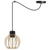 Nowoczesna Lampa Sufitowa SPIDER TIMBER z Drewnianym Kloszem Kula Nowoczesna Lampa Sufitowa SPIDER TIMBER z Drewnianym Kloszem Kula