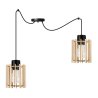 Oryginalna Lampa Wisząca SPIDER TIMBER z Drewnianym Kloszem Walec Oryginalna Lampa Wisząca SPIDER TIMBER z Drewnianym Kloszem Walec