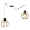 Stylowa Lampa Wisząca SPIDER TIMBER z Drewnianym Kloszem Kula Stylowa Lampa Wisząca SPIDER TIMBER z Drewnianym Kloszem Kula