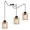 Designerska Lampa Wisząca SPIDER TIMER z Drewnianym Kloszem Walec Designerska Lampa Wisząca SPIDER TIMER z Drewnianym Kloszem Walec