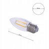 Żarówka LED FILAMENT E27 Ciepła 4W 2700K Świeczka Żarówka LED FILAMENT E27 Ciepła 4W 2700K Świeczka