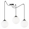 Nowoczesna Lampa Regulowana FLORENCE Typu Pająk z Małym Szklanym Kloszem Nowoczesna Lampa Regulowana FLORENCE Typu Pająk z Małym Szklanym Kloszem
