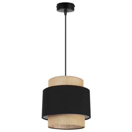 Lampa Wisząca BOHO z Abażurem Jutowym