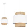Lampa Wisząca BOHO Jutowy Abażur Podwójny