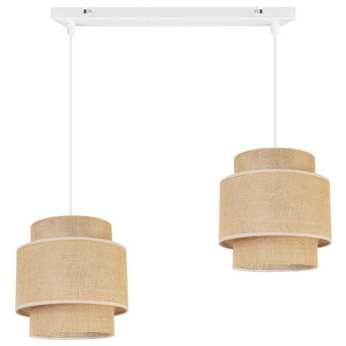 Lampa wisząca na listwie, BOHO, regulacja wysokości, dwa kolory konstrukcji