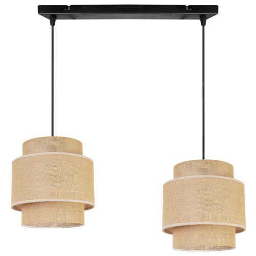 Lampa wisząca na listwie, BOHO, regulacja wysokości, dwa kolory konstrukcji