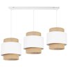 Lampa Wisząca Na Listwie z Abażurami z Juty BOHO Lampa Wisząca Na Listwie z Abażurami z Juty BOHO