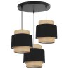 Lampa Wisząca BOHO Żyrandol z Abażurami z Juty Lampa Wisząca BOHO Żyrandol z Abażurami z Juty