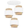 Lampa Wisząca Sufitowa Żyrandol BOHO z Abażurami z Juty Lampa Wisząca Sufitowa Żyrandol BOHO z Abażurami z Juty