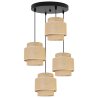 Stylowa Lampa Wisząca BOHO z Abażurami na Podsufitce Stylowa Lampa Wisząca BOHO z Abażurami na Podsufitce