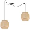 Nowoczesna Lampa Wisząca SPIDER BOHO z Abażurami Jutowymi Nowoczesna Lampa Wisząca SPIDER BOHO z Abażurami Jutowymi