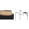 Lampa Sufitowa SPIDER BOHO Czarno Beżowa Detale Abażuru