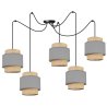 Lampa Wisząca Nowoczesna Żyrandol SPIDER BOHO z Abażurami Juta Lampa Wisząca Nowoczesna Żyrandol SPIDER BOHO z Abażurami Juta
