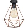 Lampa Sufitowa Plafon Miedziany Loft Lampa Sufitowa Plafon Miedziany Loft