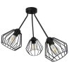 Nowoczesna Lampa Wisząca TRIO SANTOS Druciane Klosze Nowoczesna Lampa Wisząca TRIO SANTOS Druciane Klosze
