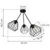 Nowoczesna Lampa Wisząca TRIO SANTOS Wymiary