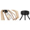 Lampa Wisząca TRIO TIMBER Drewniane Klosze Detale Lampa Wisząca TRIO TIMBER Drewniane Klosze Detale