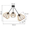 Nowoczesna Lampa Wisząca TRIO TIMBER Drewniane Klosze Wymiary Nowoczesna Lampa Wisząca TRIO TIMBER Drewniane Klosze Wymiary
